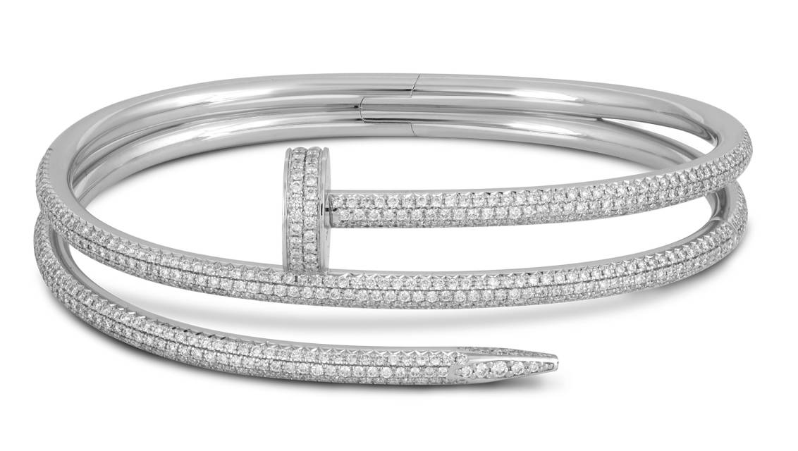 Браслет из белого золота с бриллиантами (051820)