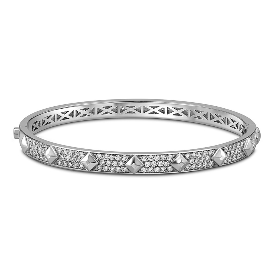 Браслет из белого золота с бриллиантами 