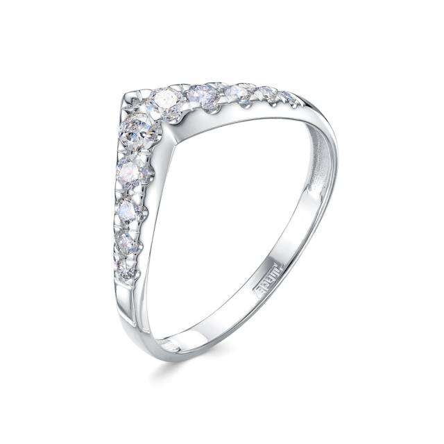 Кольцо из платины с бриллиантами (058395)