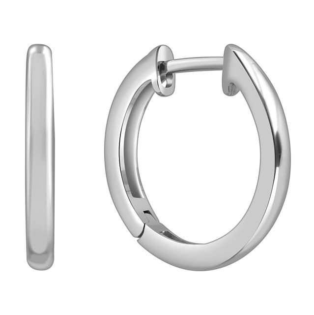 Серьги конго из платины (054303)