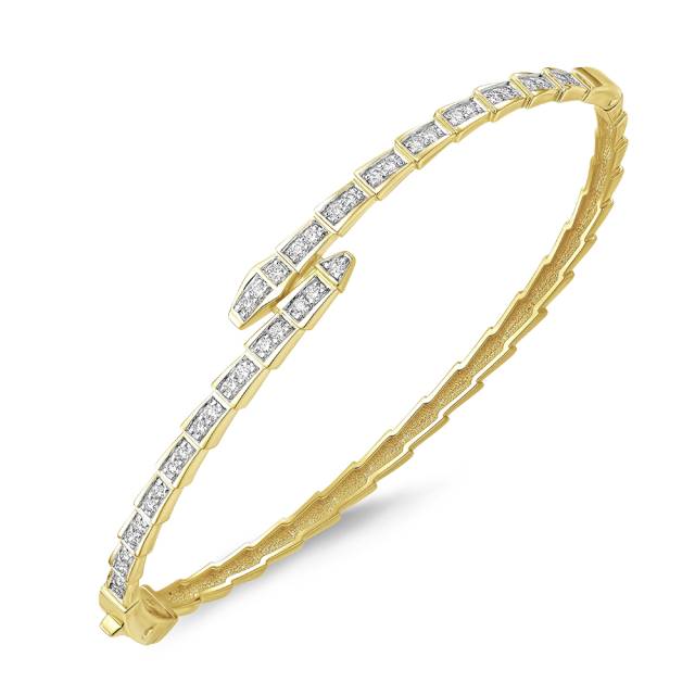 Браслет из жёлтого золота с бриллиантами (059891)