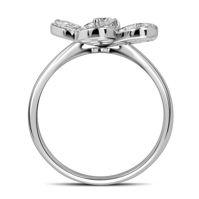 Кольцо из белого золота с бриллиантами (060958)