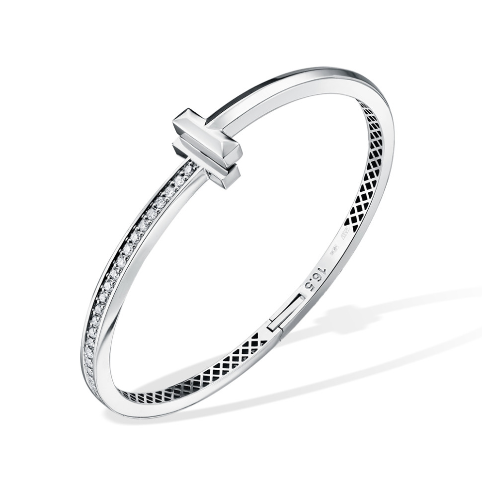 Браслет из белого золота с бриллиантами (059439)