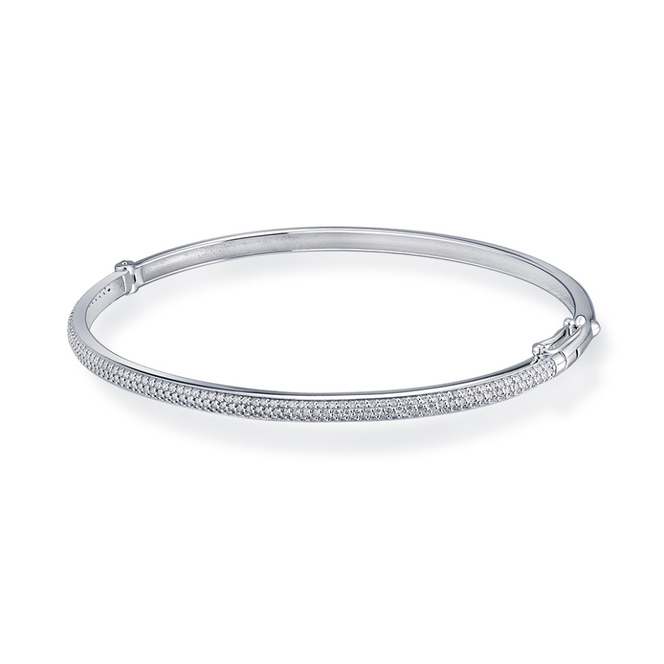 Браслет из белого золота с бриллиантами (051132)