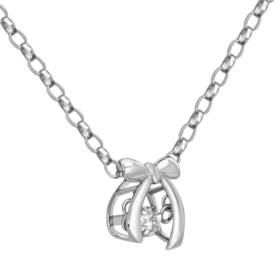 Колье из белого золота с 