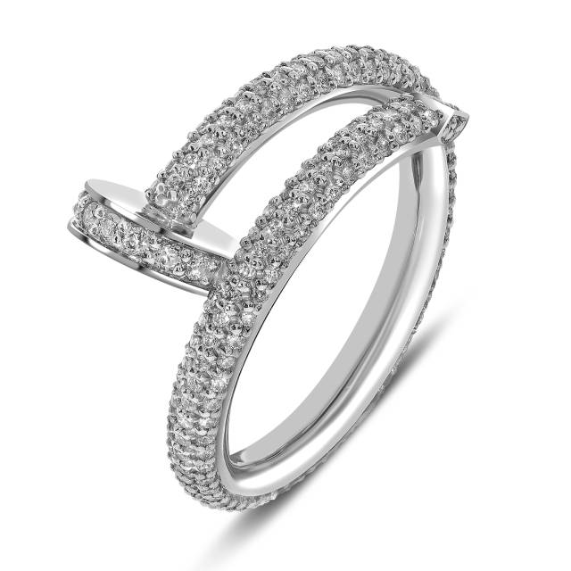 Кольцо из белого золота с бриллиантами (053595)