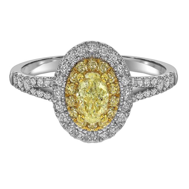 Кольцо из белого золота с бриллиантами (063260)