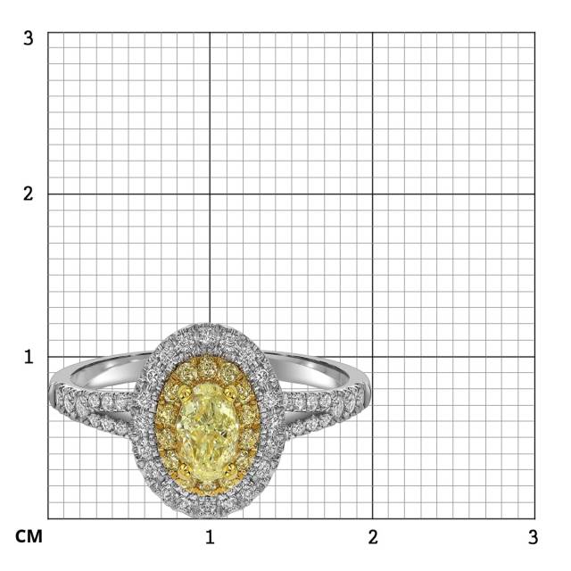 Кольцо из белого золота с бриллиантами (063260)