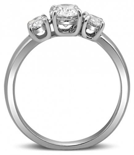 Помолвочное кольцо из платины с бриллиантами 16.5