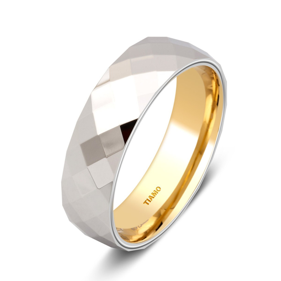Обручальное кольцо из комбинированного золота TIAMO (000101)