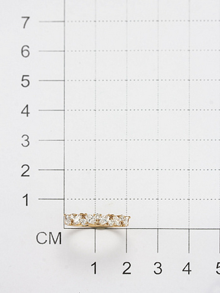 Кольцо из красного золота с бриллиантами (053673)