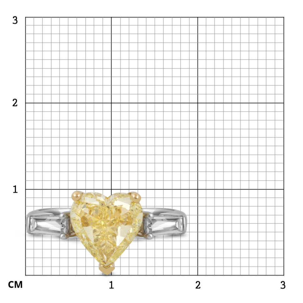 Помолвочное кольцо из белого золота с бриллиантами 