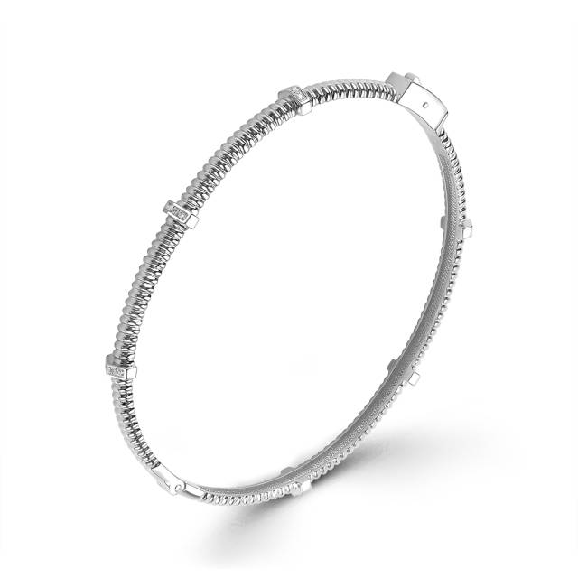 Браслет из белого золота с бриллиантами (059894)