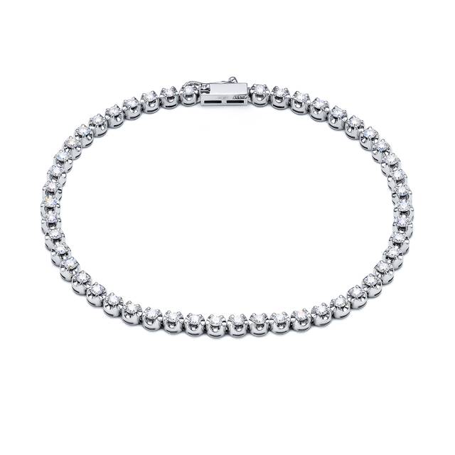 Браслет из белого золота с бриллиантами (059438)