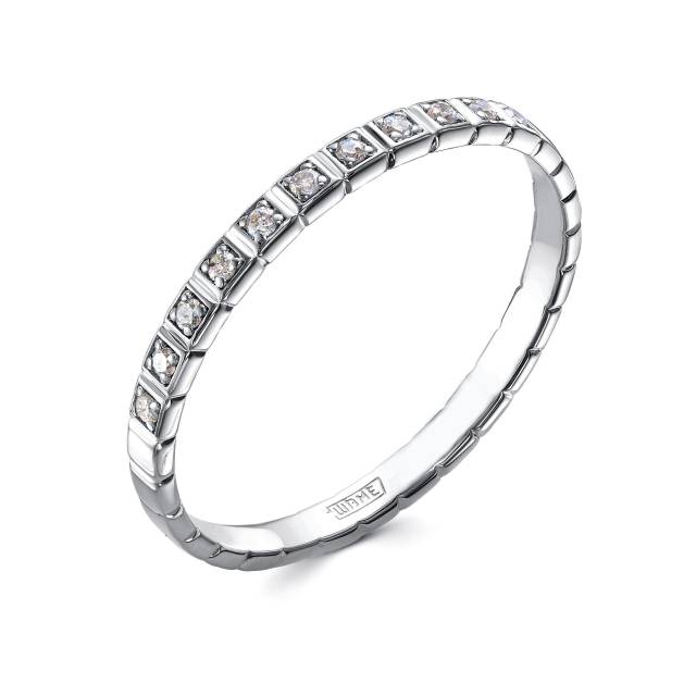 Кольцо из платины с бриллиантами (058013)