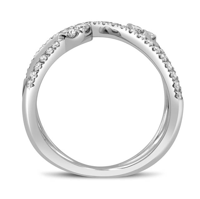 Кольцо из белого золота с бриллиантами "Crivelli" (049110)