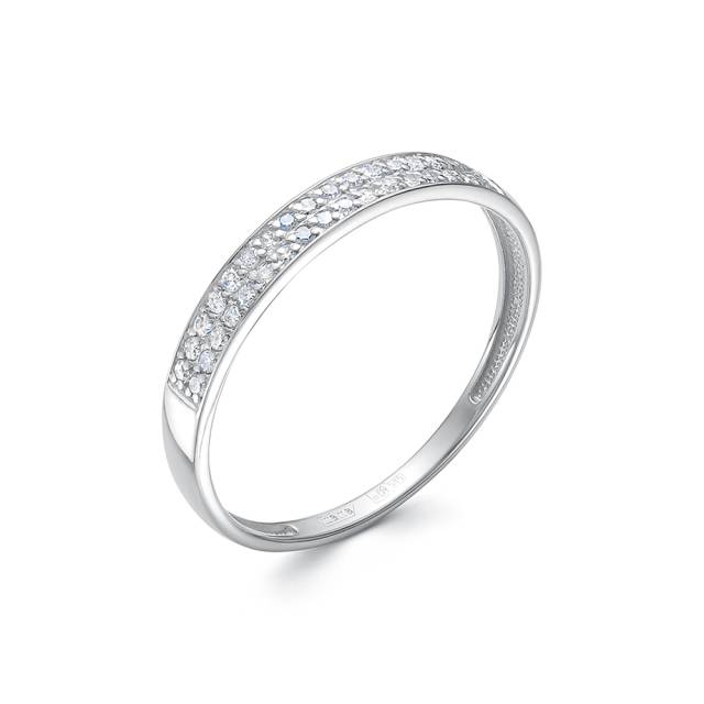 Кольцо из белого золота с бриллиантами (053936)