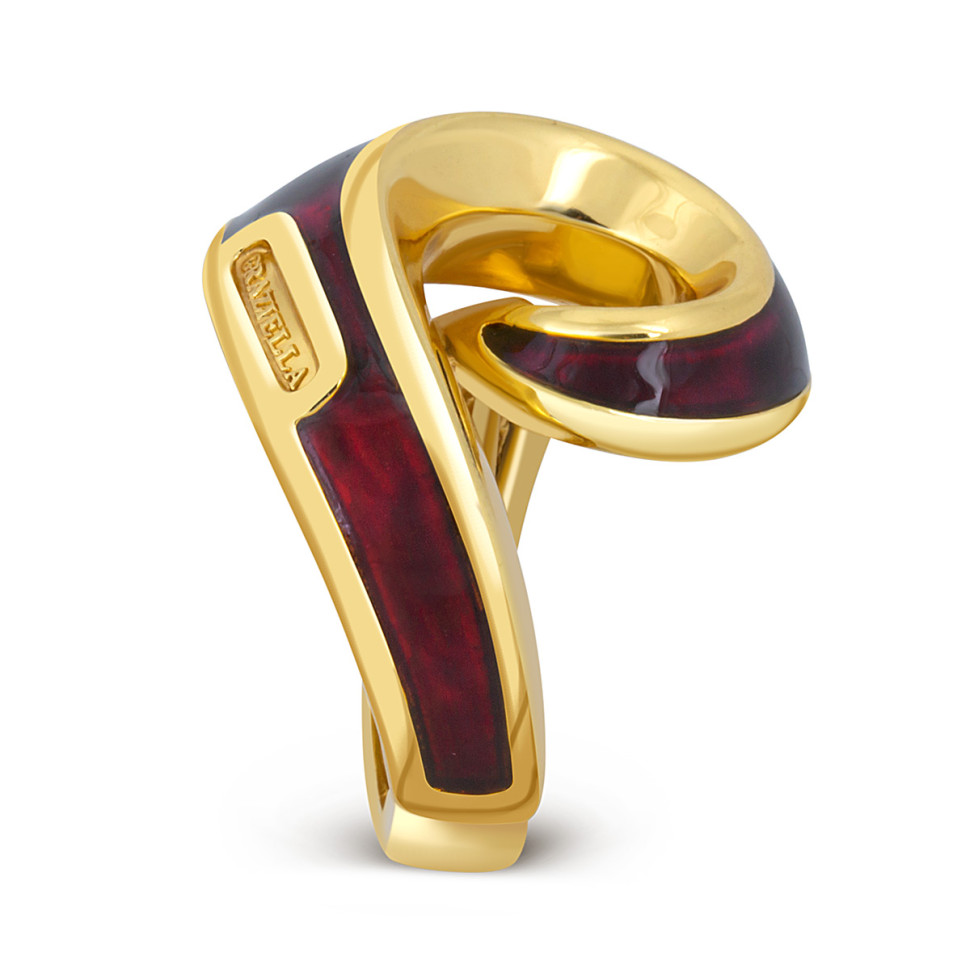 Кольцо из серебра с эмалью 