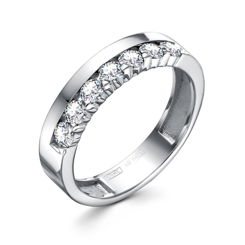 Кольцо из платины с бриллиантами (060632)