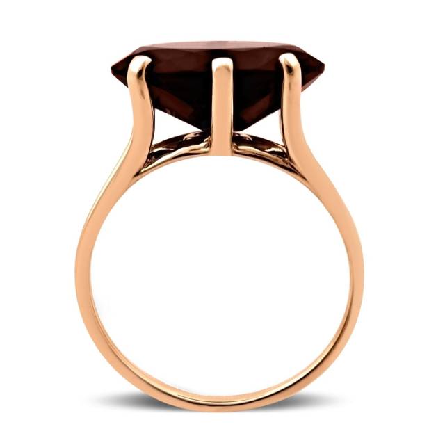 Кольцо из красного золота с ситаллом (028569)