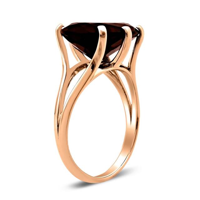 Кольцо из красного золота с ситаллом (028569)