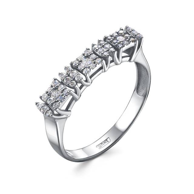 Кольцо из платины с бриллиантами (057995)