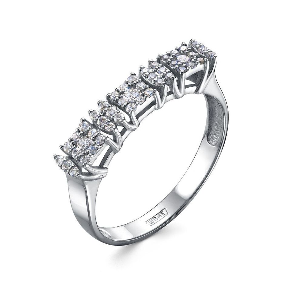 Кольцо из платины с бриллиантами (057995)