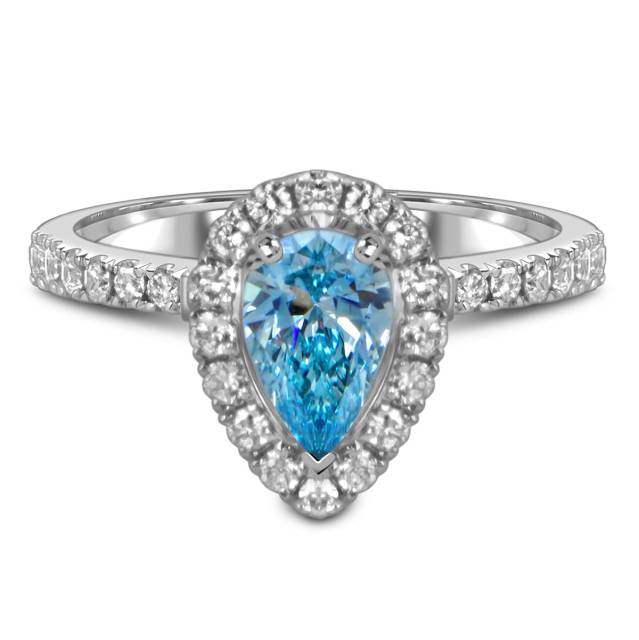 Кольцо из белого золота с бриллиантами (060188)