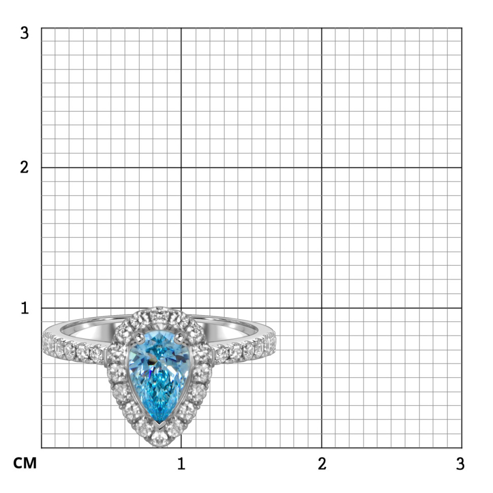 Кольцо из белого золота с бриллиантами (060188)