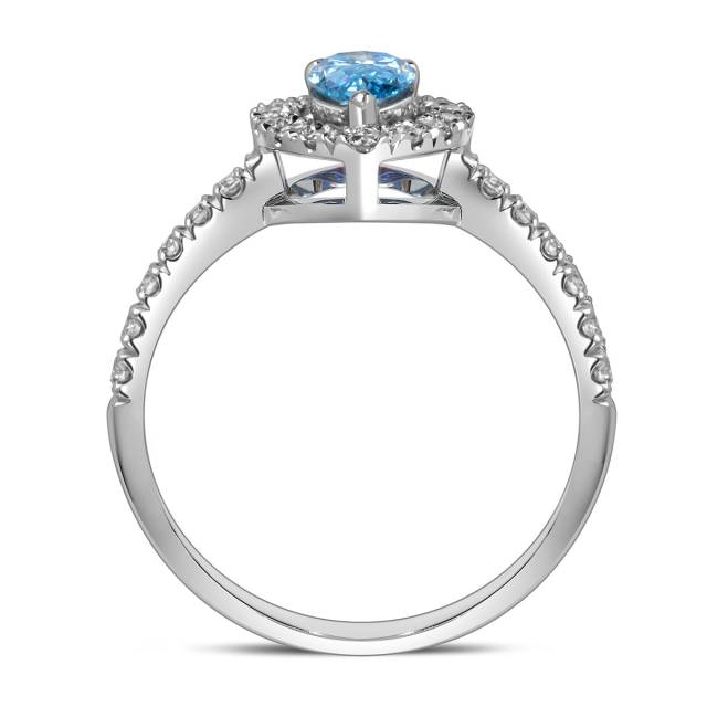 Кольцо из белого золота с бриллиантами (060188)