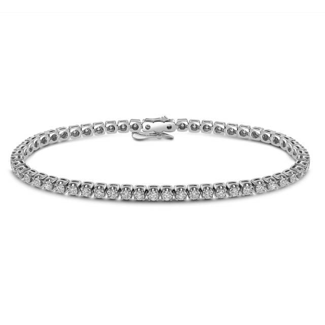 Браслет из белого золота с бриллиантами (061505)