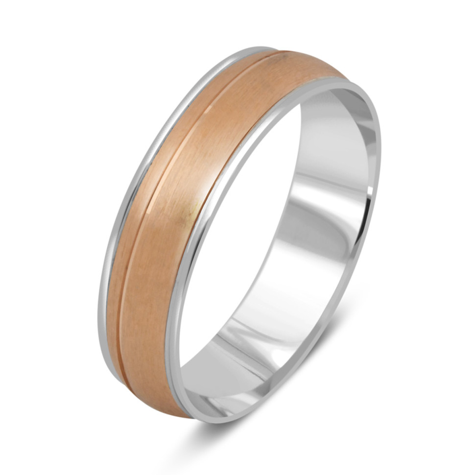 Обручальное кольцо из комбинированного золота (040974)