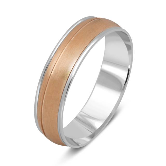 Обручальное кольцо из комбинированного золота (040974)