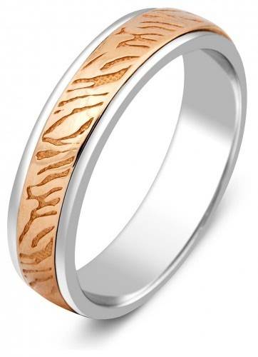 Обручальное кольцо из золота и палладия 18.0