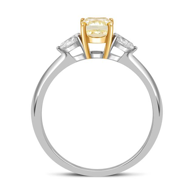 Помолвочное кольцо из белого золота с бриллиантами (051328)