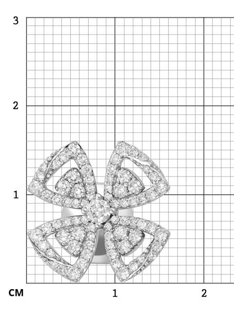Серьги пусеты из белого золота с бриллиантами (043964)
