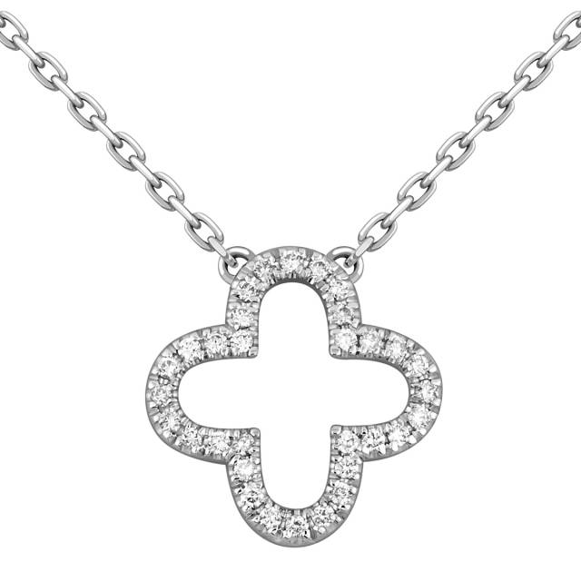 Колье из белого золота с бриллиантами (050794)