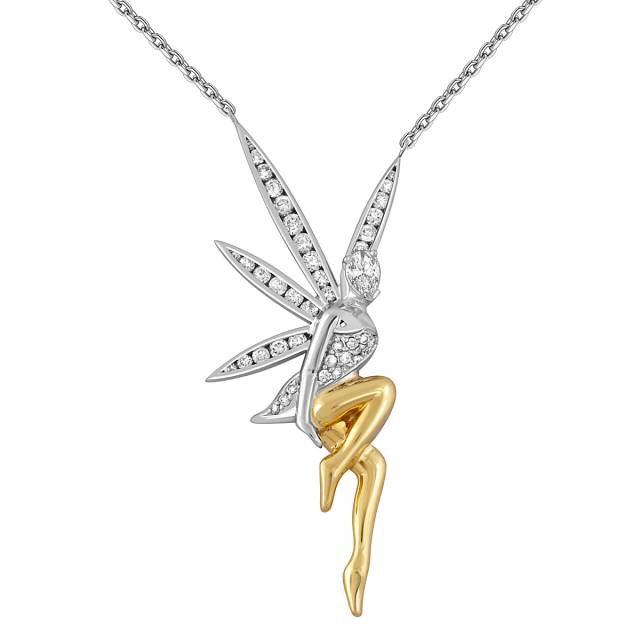 Колье из комбинированного золота с бриллиантами (048067)