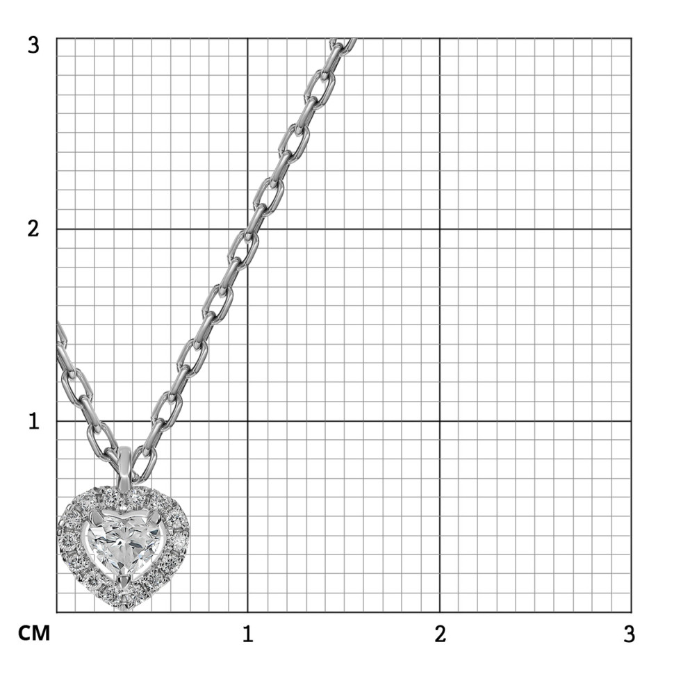 Колье из белого золота с бриллиантами 