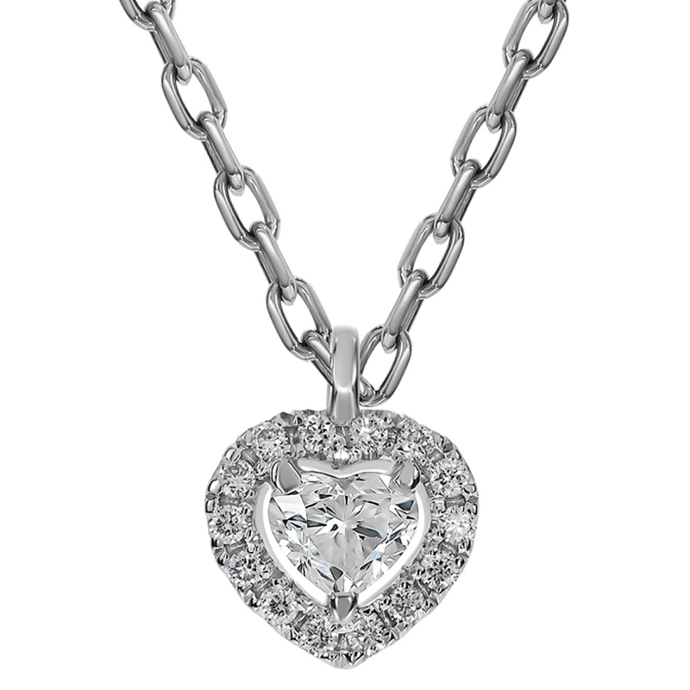 Колье из белого золота с бриллиантами