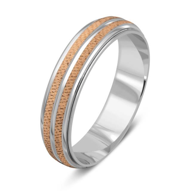 Обручальное кольцо из комбинированного золота (040965)