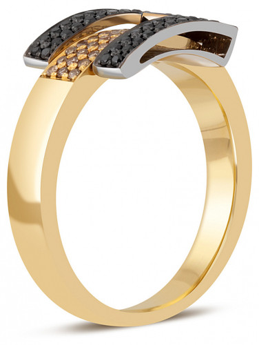 Кольцо из жёлтого золота с бриллиантами