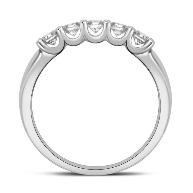 Кольцо из белого золота с бриллиантами (054168)