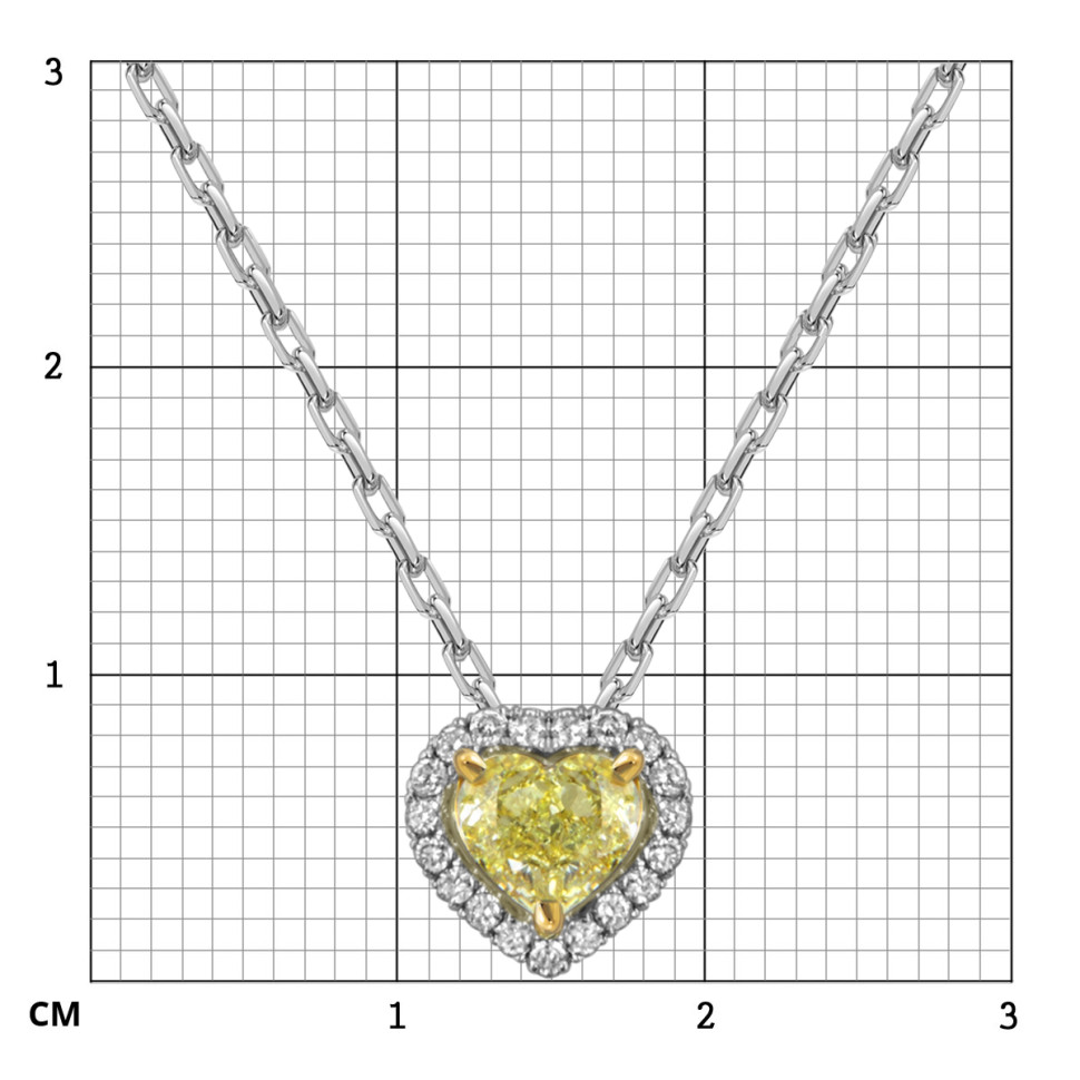 Колье из белого золота с бриллиантами 