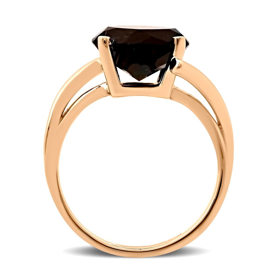 Кольцо из красного золота с ситаллом (028561)