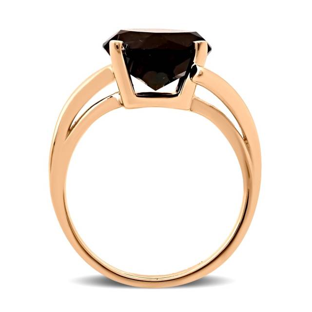 Кольцо из красного золота с ситаллом (028561)