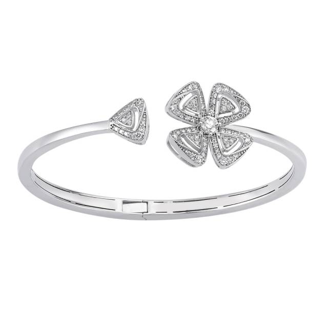 Браслет из белого золота с бриллиантами (054641)