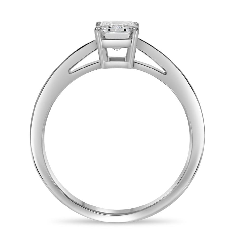 Помолвочное кольцо из белого золота с бриллиантом (048888)