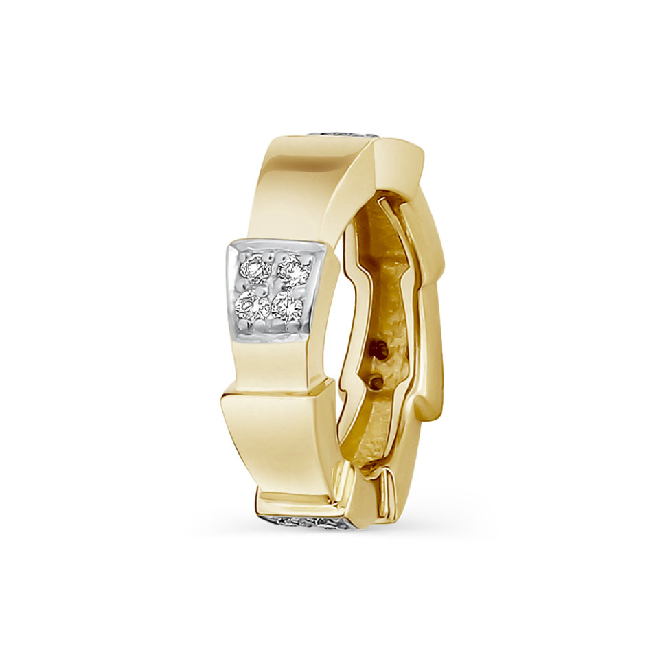 Кулон из жёлтого золота с бриллиантами (061344)