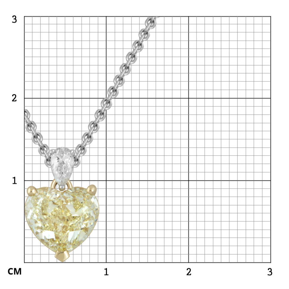 Колье из комбинированного золота с бриллиантами 